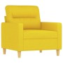 Set of sofas with 4 light yellow fabric cushions by , Sofas - Ref: Foro24-3201549, Price: 602,75 €, Discount: %
