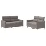 Sofa set with 2 pieces of gray taupe fabric cushions by , Sofas - Ref: Foro24-3201575, Price: 422,91 €, Discount: %