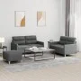 Set Sofas mit Kissen 3 Stück dunkelgrauer Stoff von , Sofas - Ref: Foro24-3201577, Preis: 451,92 €, Rabatt: %