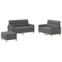 3-piece dark gray fabric sofa set with cushions by , Sofas - Ref: Foro24-3201577, Price: 451,92 €, Discount: %
