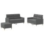 Set Sofas mit Kissen 3 Stück dunkelgrauer Stoff von , Sofas - Ref: Foro24-3201577, Preis: 443,31 €, Rabatt: %