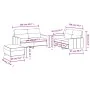 Set Sofas mit Kissen 3 Stück dunkelgrauer Stoff von , Sofas - Ref: Foro24-3201577, Preis: 451,92 €, Rabatt: %