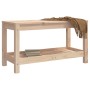 Gartenbank aus massivem Kiefernholz 82,5x35x45 cm von , Gartenbänke - Ref: Foro24-832377, Preis: 59,97 €, Rabatt: %