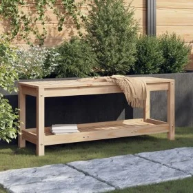 Solid pine wood garden bench 108x35x45 cm by , garden benches - Ref: Foro24-832382, Price: 85,51 €, Discount: %