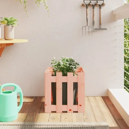 Planter with solid Douglas wood fence design 40x40x40 cm by , Pots and planters - Ref: Foro24-832450, Price: 20,50 €, Discoun...