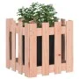 Planter with solid Douglas wood fence design 40x40x40 cm by , Pots and planters - Ref: Foro24-832450, Price: 20,50 €, Discoun...