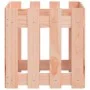 Planter with solid Douglas wood fence design 40x40x40 cm by , Pots and planters - Ref: Foro24-832450, Price: 20,50 €, Discoun...