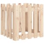 Jardinera con diseño de valla madera maciza de pino 50x50x50 cm de , Maceteros y jardineras - Ref: Foro24-832452, Precio: 26,...