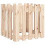 Jardinera con diseño de valla madera maciza de pino 50x50x50 cm de , Maceteros y jardineras - Ref: Foro24-832452, Precio: 26,...