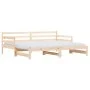 Sofá cama nido madera maciza de pino 80x200 cm de , Camas y somieres - Ref: Foro24-836150, Precio: 185,38 €, Descuento: %