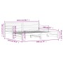 Ausziehbares Schlafsofa aus massivem Kiefernholz 80x200 cm von , Betten und Lattenroste - Ref: Foro24-836150, Preis: 188,40 €...