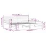Sofá cama nido madera maciza de pino 80x200 cm de , Camas y somieres - Ref: Foro24-836150, Precio: 185,38 €, Descuento: %