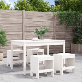 5-piece solid white pine garden dining set by , Garden sets - Ref: Foro24-3157716, Price: 280,36 €, Discount: %