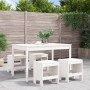 Juego de comedor de jardín 5 piezas madera maciza pino blanco de , Conjuntos de jardín - Ref: Foro24-3157716, Precio: 280,24 €