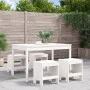 Juego de comedor de jardín 5 piezas madera maciza pino blanco de , Conjuntos de jardín - Ref: Foro24-3157716, Precio: 276,55 ...