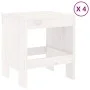Juego de comedor de jardín 5 piezas madera maciza pino blanco de , Conjuntos de jardín - Ref: Foro24-3157716, Precio: 276,55 ...