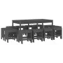 13-piece solid pine gray garden dining set by , Garden sets - Ref: Foro24-3157723, Price: 625,51 €, Discount: %