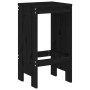 Garden table set and high stools 3 pieces black pine wood by , Garden sets - Ref: Foro24-3157737, Price: 211,34 €, Discount: %