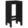 Garden table set and high stools 3 pieces black pine wood by , Garden sets - Ref: Foro24-3157737, Price: 213,31 €, Discount: %