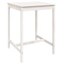 Garden table set and high stools 5 pieces white pine wood by , Garden sets - Ref: Foro24-3157740, Price: 316,83 €, Discount: %