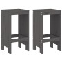Garden set with table and high stools, 3 pieces, gray pine wood. by , Garden sets - Ref: Foro24-3157735, Price: 211,69 €, Dis...