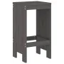 Set mit 3 hohen Gartentischen und Hockern Kiefernholz grau von , Gartensets - Ref: Foro24-3157735, Preis: 208,99 €, Rabatt: %