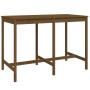 Mesa y taburetes altos de jardín 7 pzas madera pino marrón miel de , Conjuntos de jardín - Ref: Foro24-3157754, Precio: 488,8...