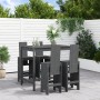Garden set with table and high stools, 5 pieces, made of gray pine wood. by , Garden sets - Ref: Foro24-3157777, Price: 402,6...