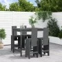 Garden set with table and high stools, 5 pieces, made of gray pine wood. by , Garden sets - Ref: Foro24-3157777, Price: 397,4...