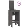 Garden set with table and high stools, 5 pieces, made of gray pine wood. by , Garden sets - Ref: Foro24-3157777, Price: 402,6...
