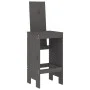 Garden set with table and high stools, 5 pieces, made of gray pine wood. by , Garden sets - Ref: Foro24-3157777, Price: 397,4...