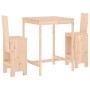 Set de mesa y taburetes altos 3 piezas madera maciza de pino de , Conjuntos de jardín - Ref: Foro24-3157763, Precio: 205,01 €...