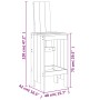 Set de mesa y taburetes altos 3 piezas madera maciza de pino de , Conjuntos de jardín - Ref: Foro24-3157763, Precio: 205,01 €...