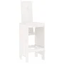 Garden table set and high stools 7 pieces white pine wood by , Garden sets - Ref: Foro24-3157782, Price: 579,43 €, Discount: %