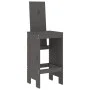 High table and stools garden set 9 pieces solid pine wood gray by , Garden sets - Ref: Foro24-3157789, Price: 787,58 €, Disco...