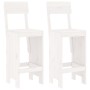Garden table set and high stools 3 pieces white pine wood by , Garden sets - Ref: Foro24-3157794, Price: 229,98 €, Discount: %