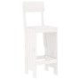 Garden table set and high stools 3 pieces white pine wood by , Garden sets - Ref: Foro24-3157794, Price: 229,98 €, Discount: %
