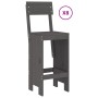 Hoher Gartentisch und Hocker 9 Stk. massives Kiefernholz grau von , Gartensets - Ref: Foro24-3157819, Preis: 707,29 €, Rabatt: %