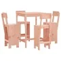 High table and 5-piece garden stools set made of solid Douglas fir wood by , Garden sets - Ref: Foro24-3157804, Price: 312,97...