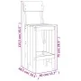 High table and 5-piece garden stools set made of solid Douglas fir wood by , Garden sets - Ref: Foro24-3157804, Price: 312,97...