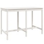 Garden table set and high stools 7 pieces white pine wood by , Garden sets - Ref: Foro24-3157812, Price: 549,47 €, Discount: %