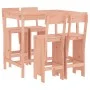 High table and 5-piece garden stools set made of solid Douglas fir wood by , Garden sets - Ref: Foro24-3157810, Price: 330,90...