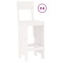 Garden table set and high stools 5 pieces white pine wood by , Garden sets - Ref: Foro24-3157806, Price: 378,15 €, Discount: %