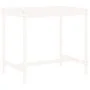Set aus Tisch und hohen Gartenhockern 5 Stück Zirbenholz weiß von , Gartensets - Ref: Foro24-3157806, Preis: 372,75 €, Rabatt: %