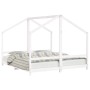 Estructura de cama para niños madera pino blanco 2x(90x200) cm