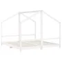 Bettgestell für Kinder Zirbenholz weiß 2x(90x200) cm von , Kinderbetten und Betten für Kinder - Ref: Foro24-3200590, Preis: 2...