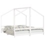 Estructura de cama para niños madera pino blanco 2x(90x190) cm by , Cribs and beds for children - Ref: Foro24-3200599, Price:...