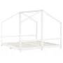 Estructura de cama para niños madera pino blanco 2x(90x190) cm de , Cunas y camas para niños - Ref: Foro24-3200599, Precio: 2...