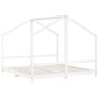 Estructura de cama para niños madera pino blanco 2x(90x190) cm