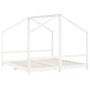 Kinderbettgestell aus weißem Kiefernholz 2x(90x190) cm von , Kinderbetten und Betten für Kinder - Ref: Foro24-3200599, Preis:...